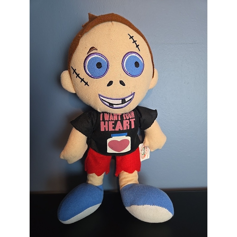 Peek A Boo Toys Boy The Walking Dead Monster Plush 12" Tall I Want‎ Your Heart